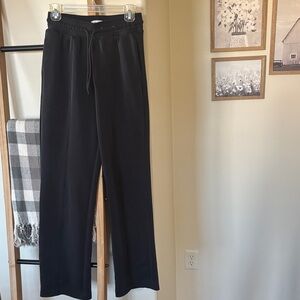 FLX Mineral Black Lounge Pants with Drawstring Waist